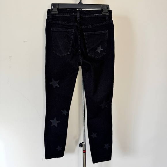 Current Elliott High Waist Vineland Star Black Gray Skinny Jeans Denim Sz 26 - Picture 3 of 16